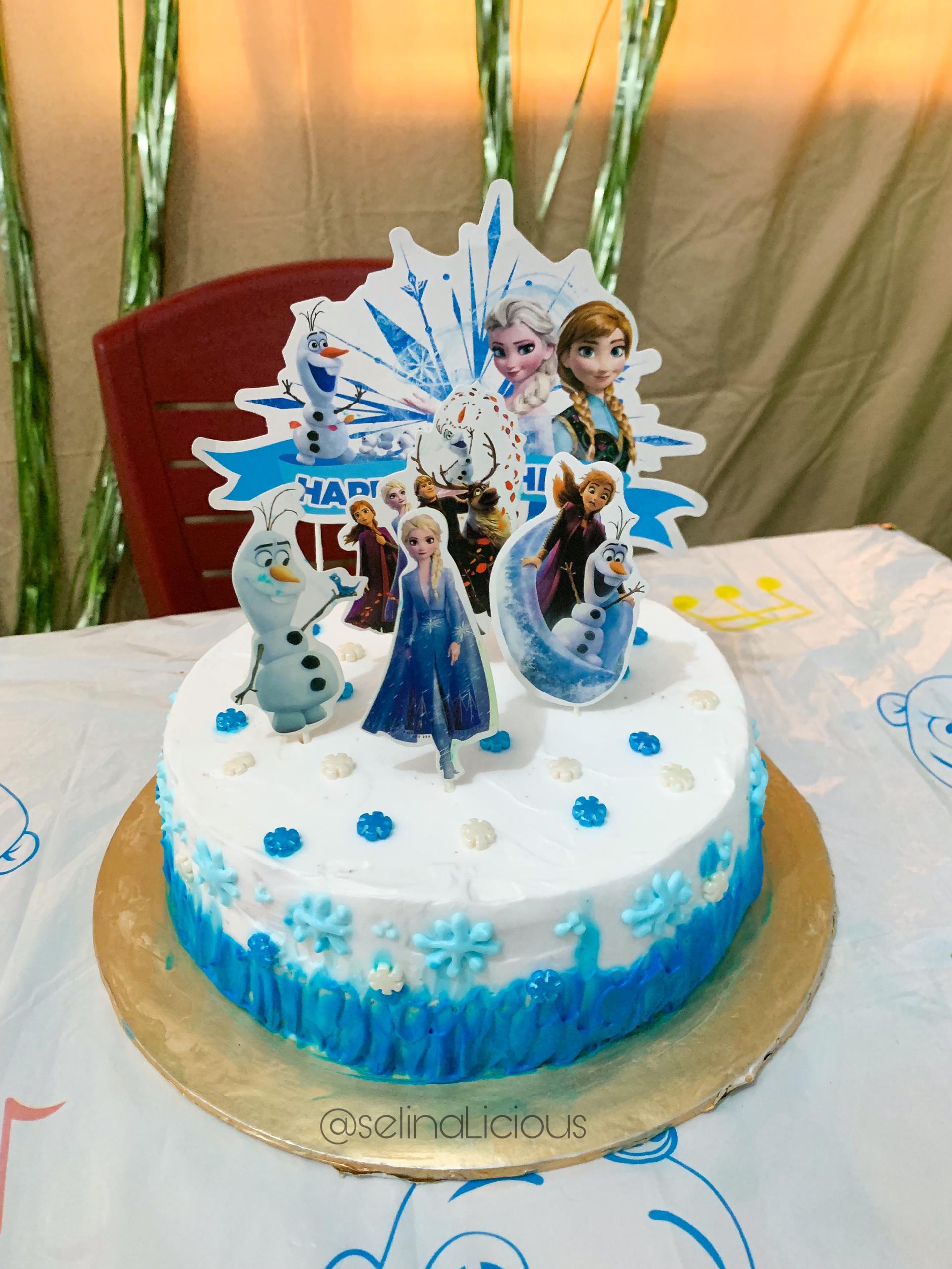 Frozen Themed Birthday Cake